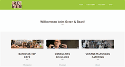 Desktop Screenshot of greenandbean.de