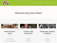 Tablet Screenshot of greenandbean.de